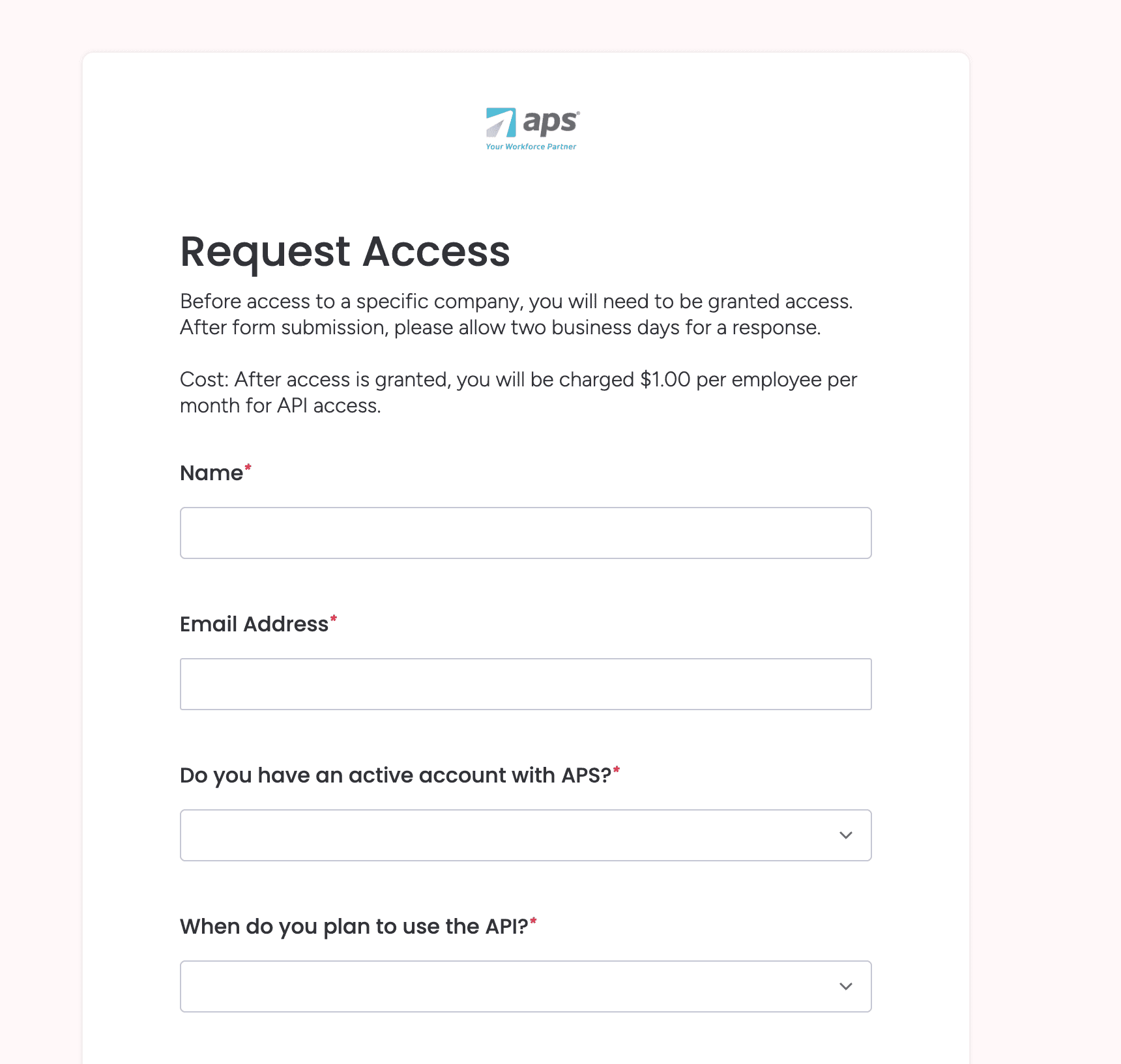 APS Payroll Screenshot