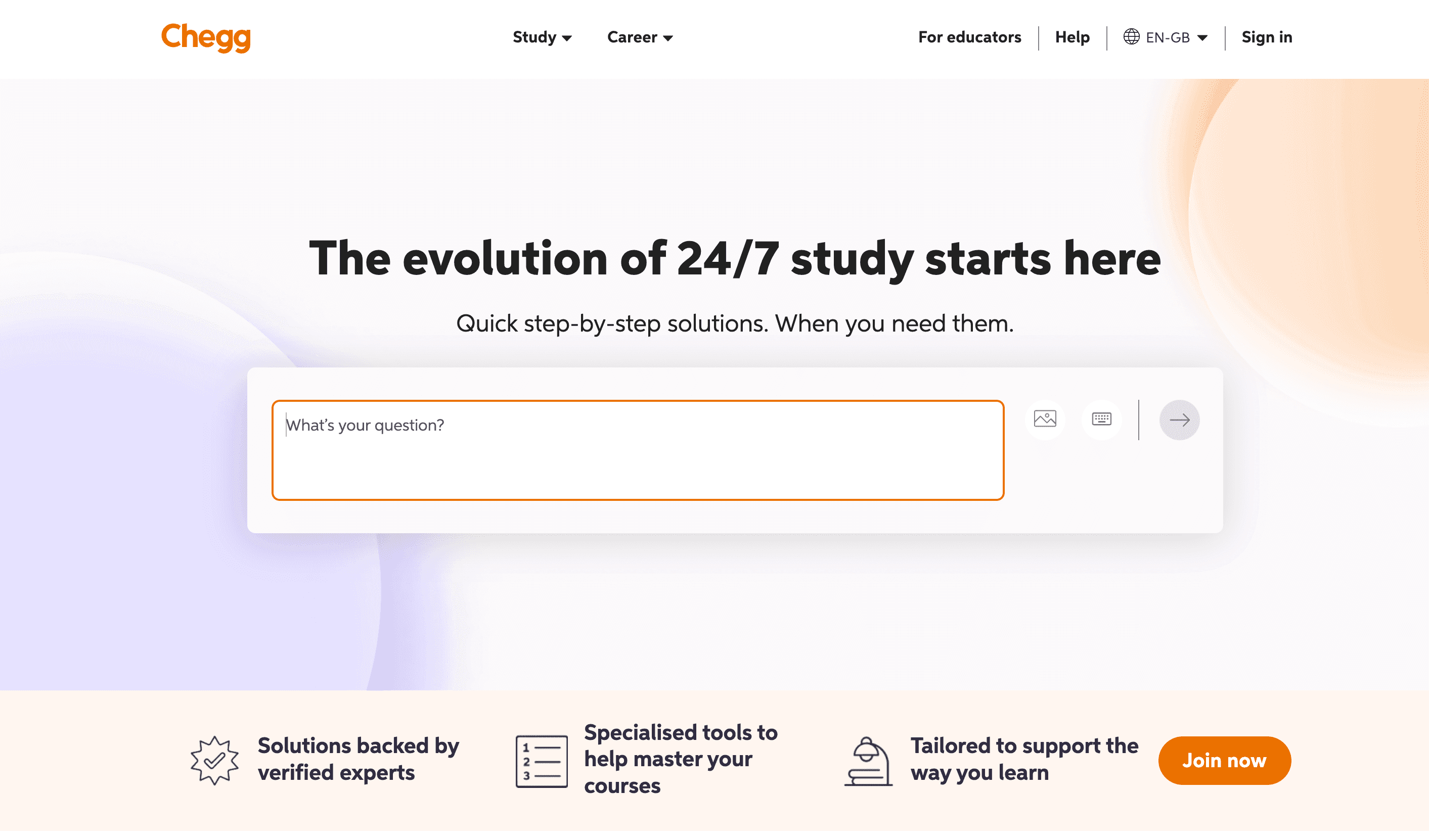 Chegg Screenshot