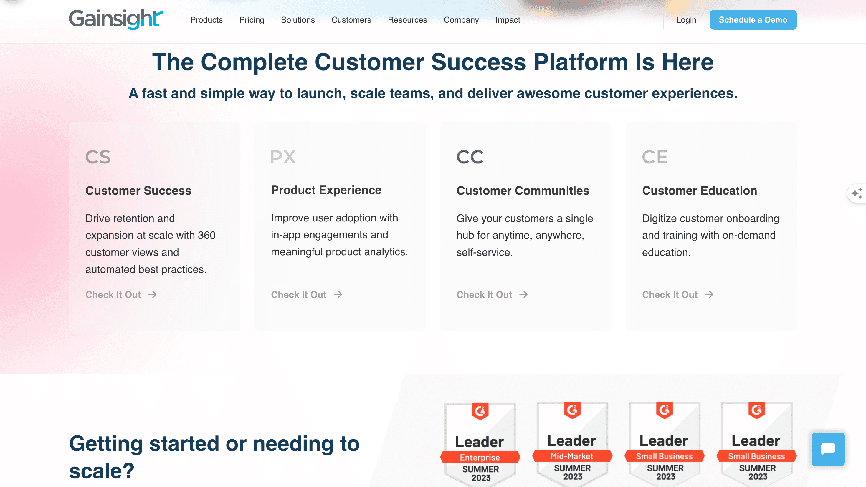 Gainsight Screenshot