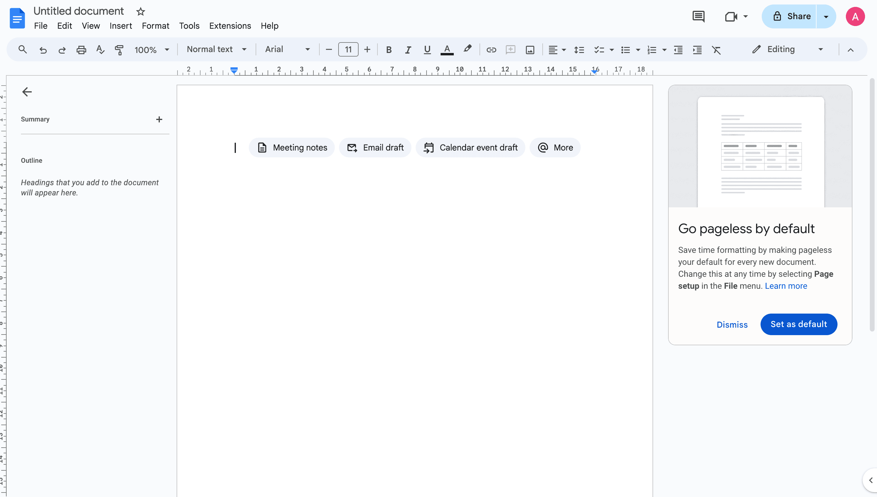 Google Docs Screenshot