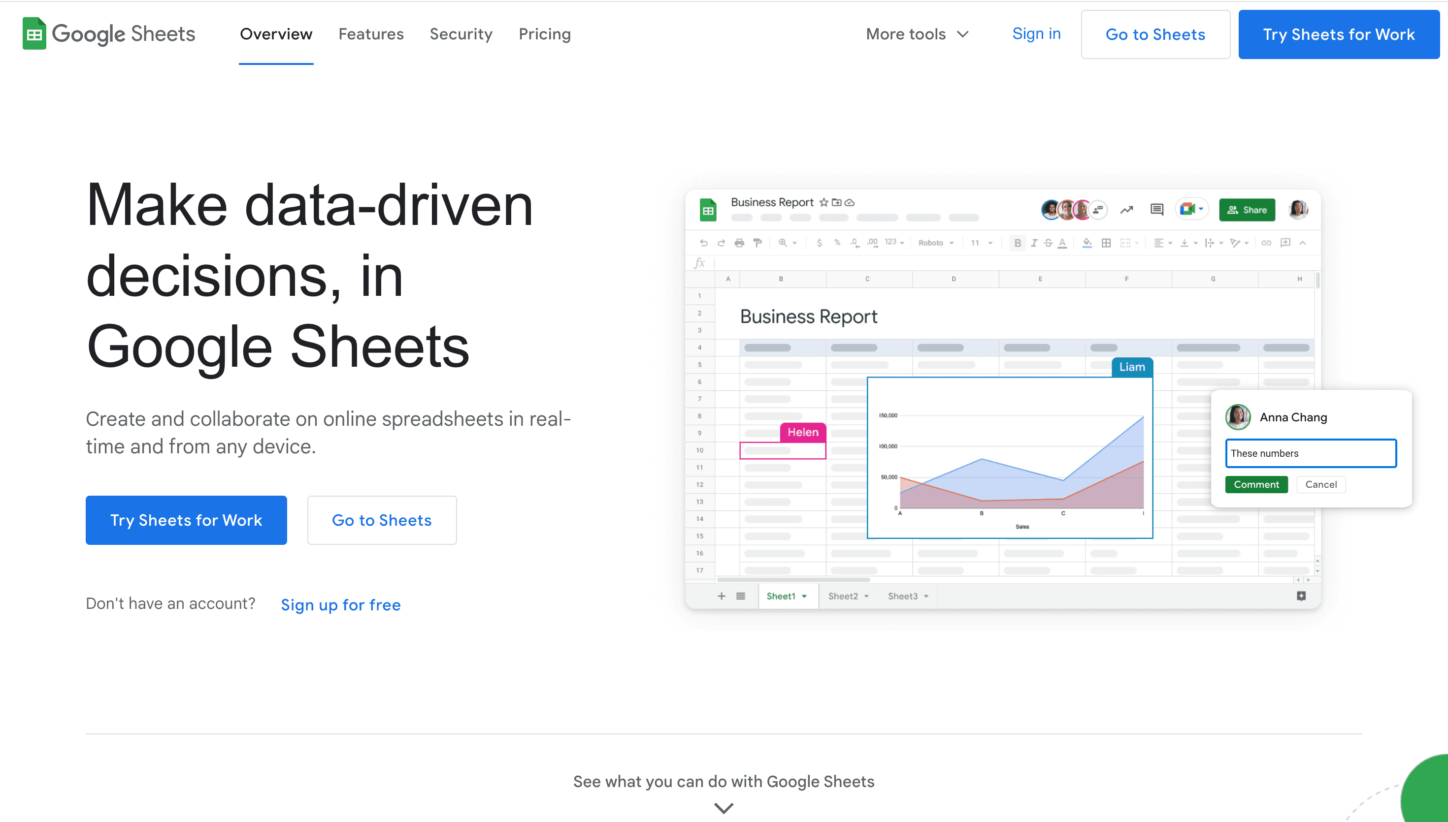 Google Sheets Screenshot