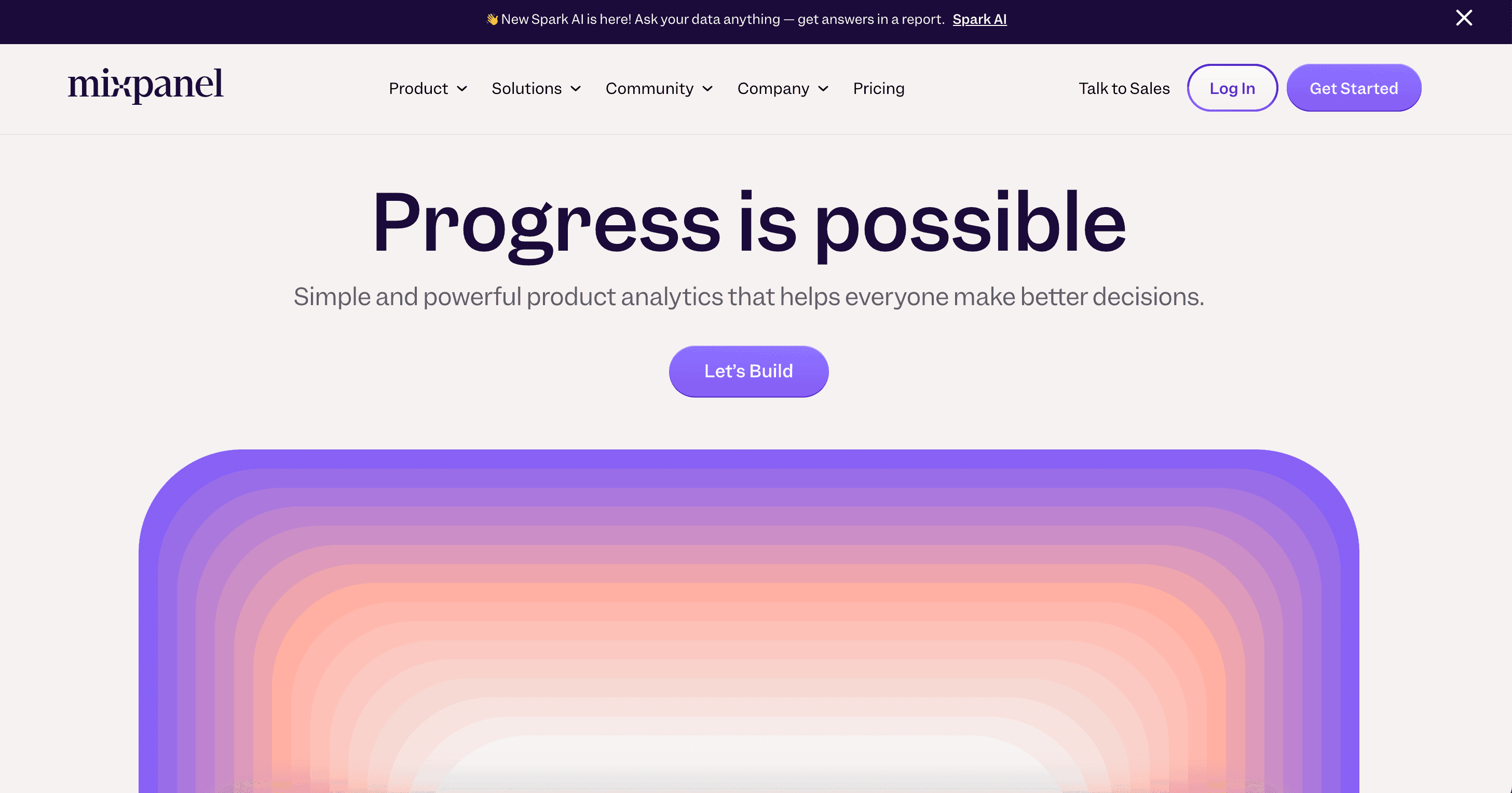 Mixpanel Screenshot